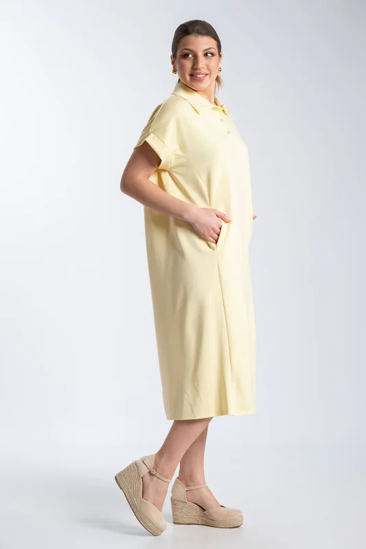 Φόρεμα Maxi Polo Πλαινές Τσέπες