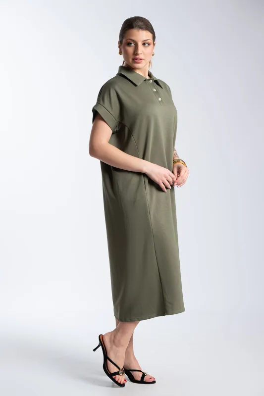 Φόρεμα Maxi Polo Πλαινές Τσέπες
