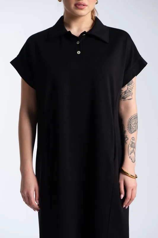 Φόρεμα Maxi Polo Πλαινές Τσέπες