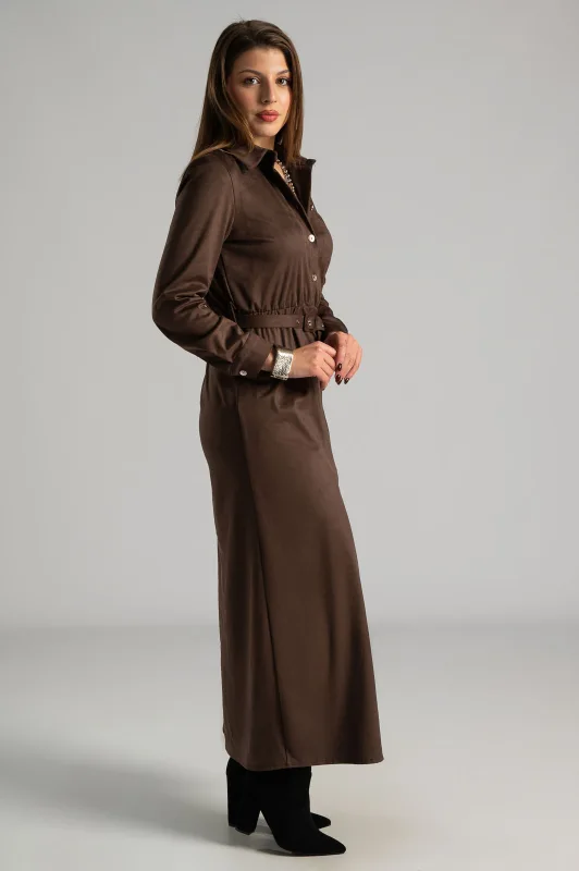 Φόρεμα Maxi Σουετ Ζώνη