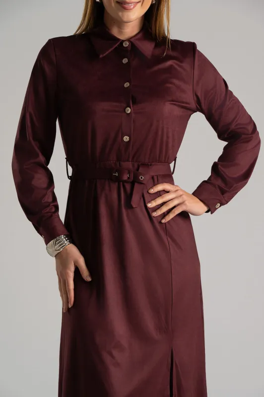 Φόρεμα Maxi Σουετ Ζώνη