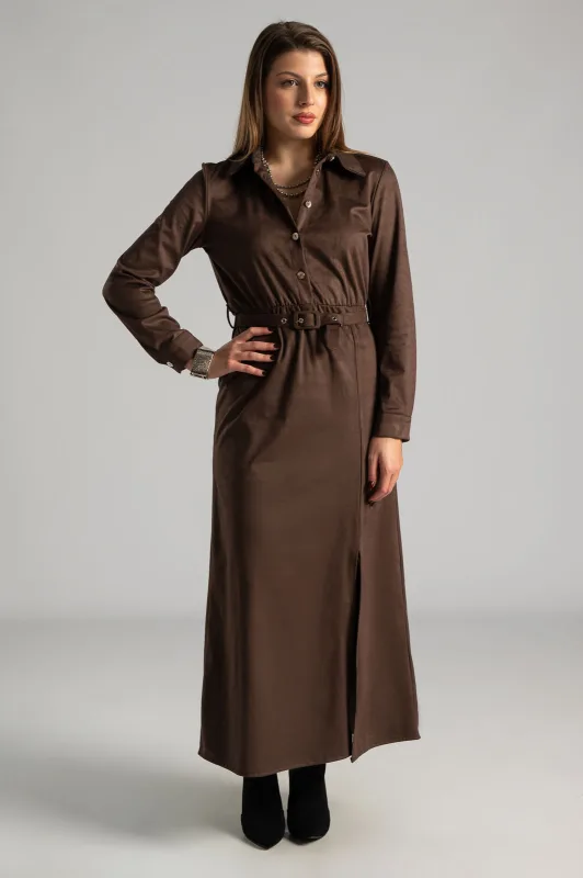 Φόρεμα Maxi Σουετ Ζώνη