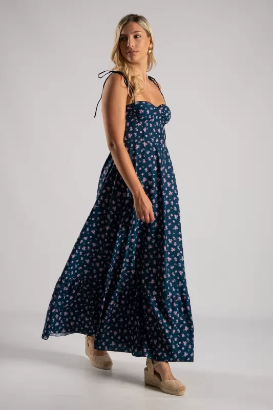 Φόρεμα Maxi Τιράντα Floral