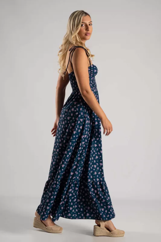 Φόρεμα Maxi Τιράντα Floral