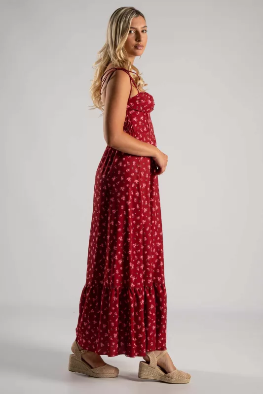 Φόρεμα Maxi Τιράντα Floral