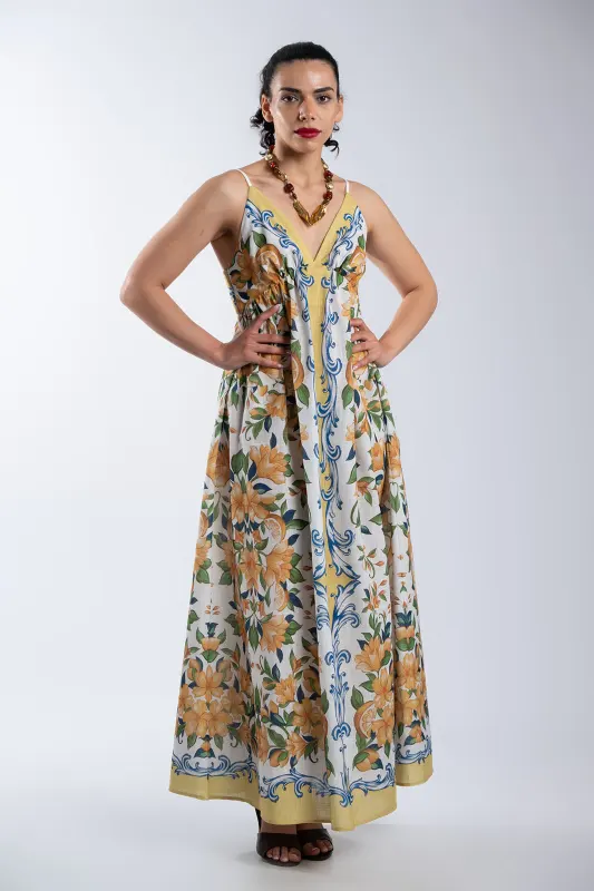 Φόρεμα Maxi Τιράντες Hibiscus