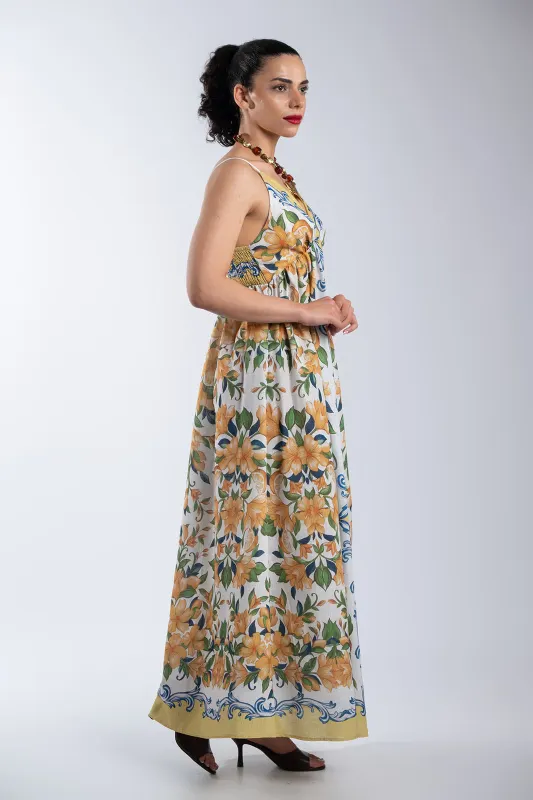 Φόρεμα Maxi Τιράντες Hibiscus