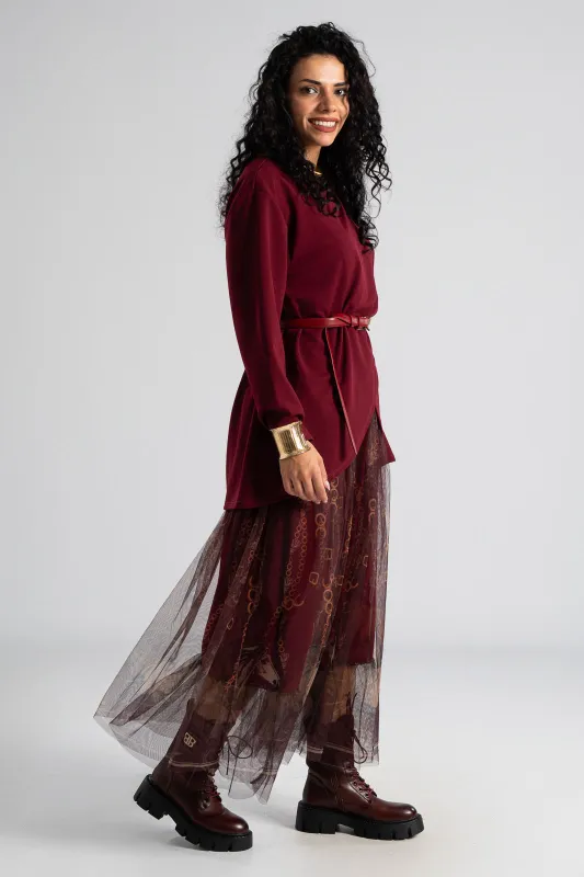 Φόρεμα Maxi Τούλινο