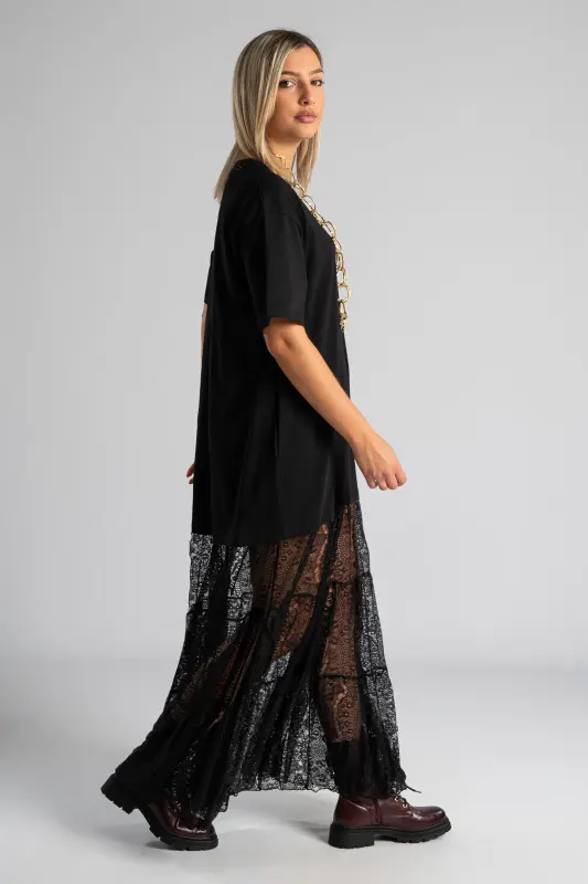 Dress Maxi Cotton Lace 