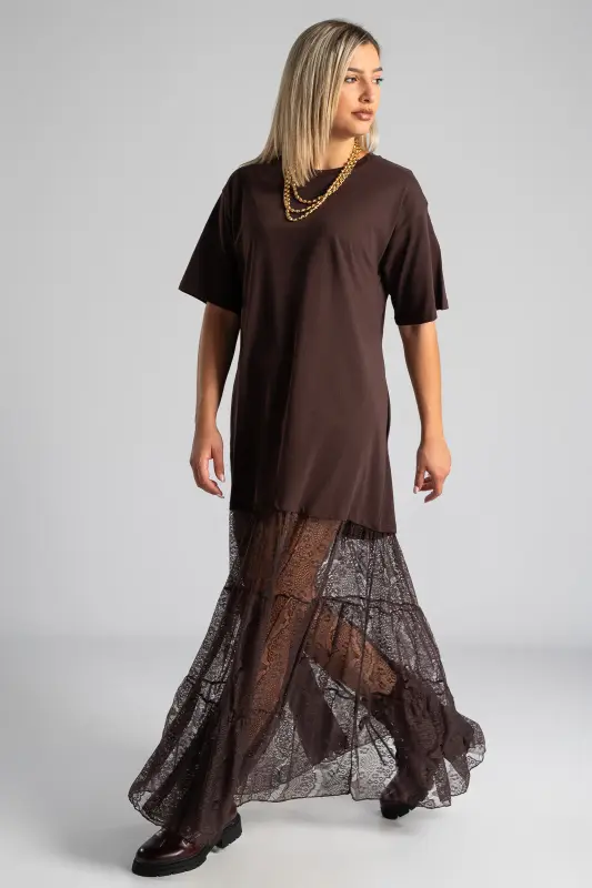 Dress Maxi Cotton Lace 