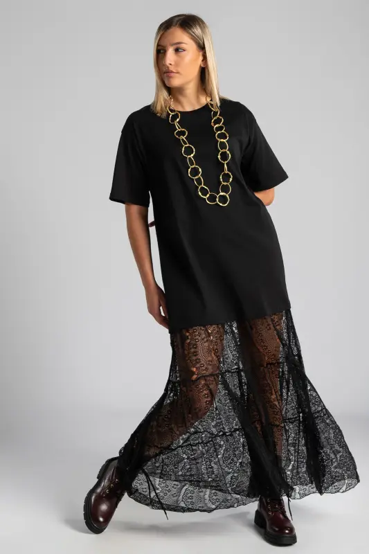Dress Maxi Cotton Lace 
