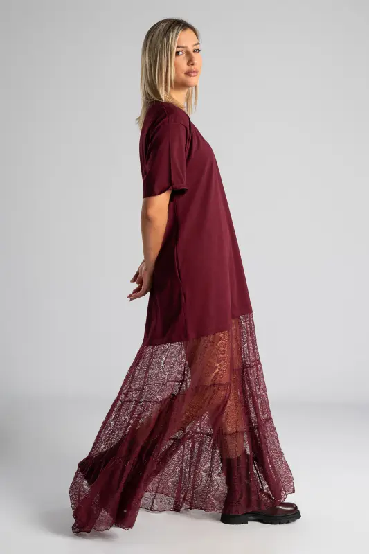 Dress Maxi Cotton Lace 