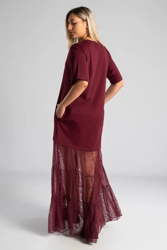 Dress Maxi Cotton Lace 