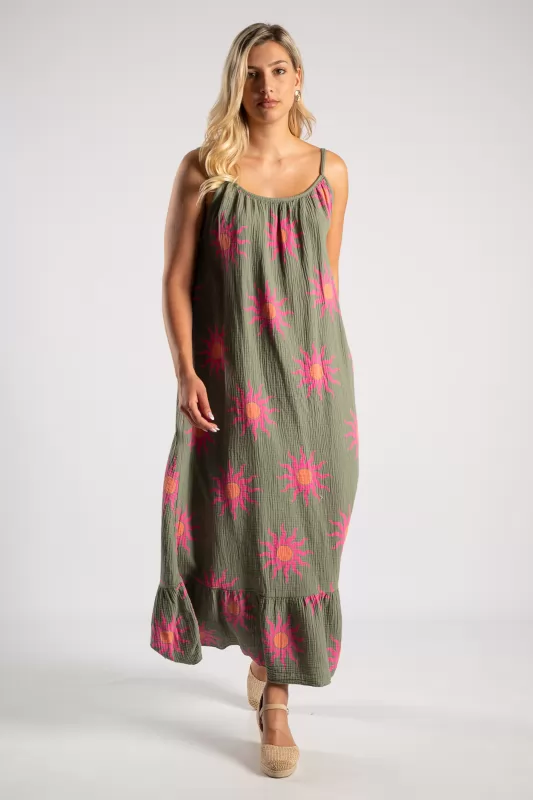 Φόρεμα Maxi Βαμβακερό Sun