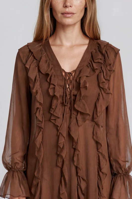 Boho Maxi Dress with Ruffles