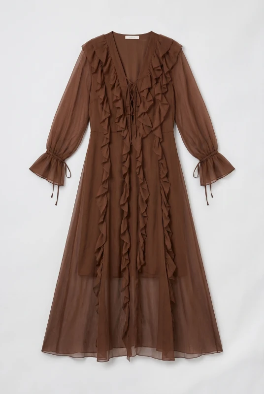 Boho Maxi Dress with Ruffles