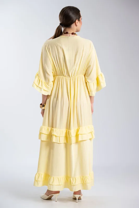 Φόρεμα Maxi Βολάν Ophelia