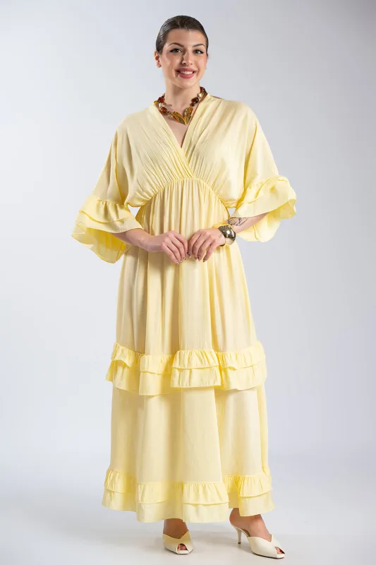 Φόρεμα Maxi Βολάν Ophelia