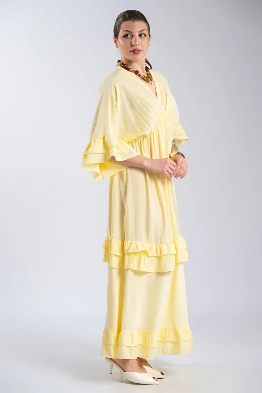 Φόρεμα Maxi Βολάν Ophelia