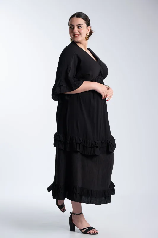 Φόρεμα Maxi Βολάν Ophelia