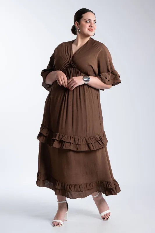 Φόρεμα Maxi Βολάν Ophelia