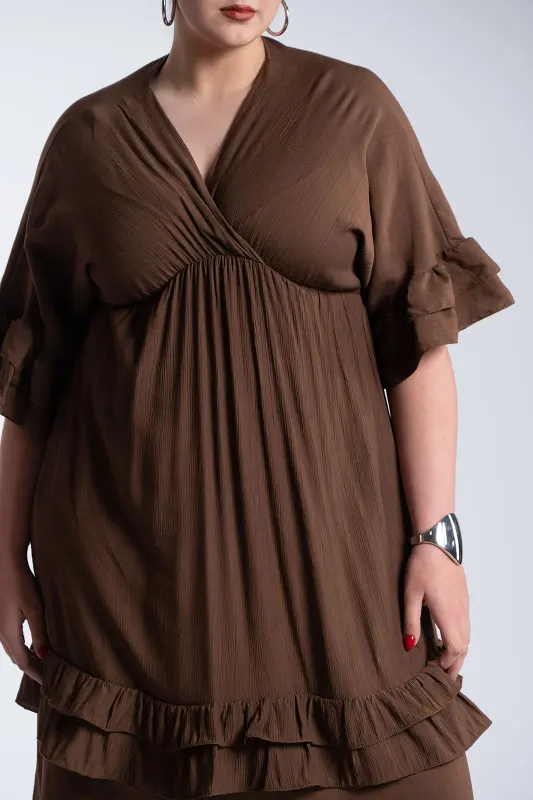 Φόρεμα Maxi Βολάν Ophelia