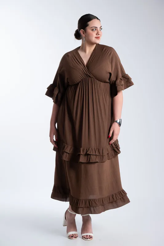 Φόρεμα Maxi Βολάν Ophelia