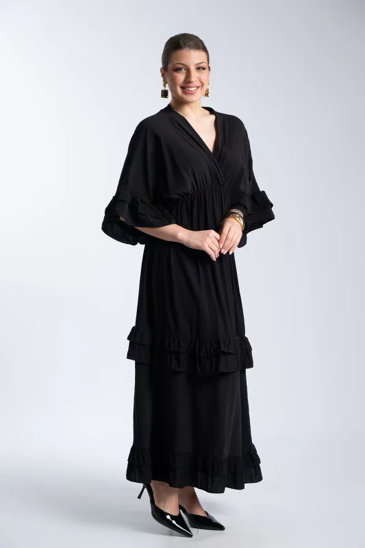 Φόρεμα Maxi Βολάν Ophelia