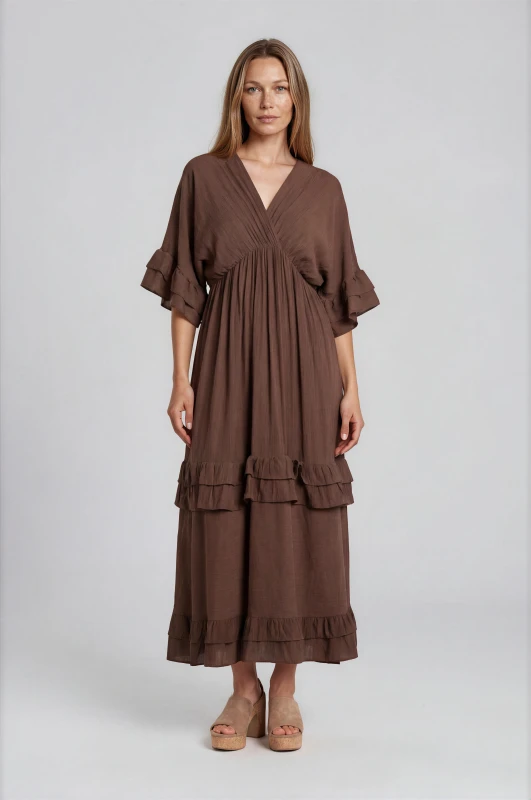 Ophelia Maxi Ruffle Dress