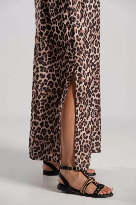 Φόρεμα Maxi Χ Πλάτη Leopar