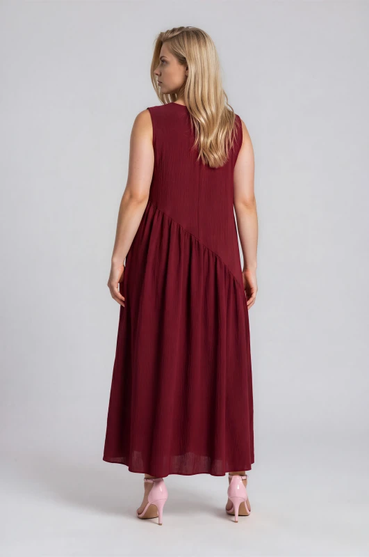 Dress with Diagonal Seam 