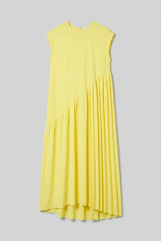 Dress with Diagonal Seam 