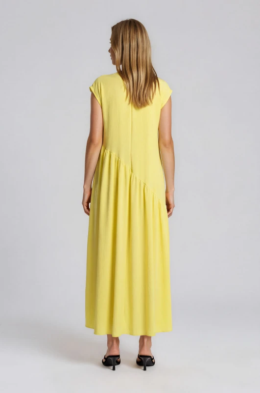 Dress with Diagonal Seam 