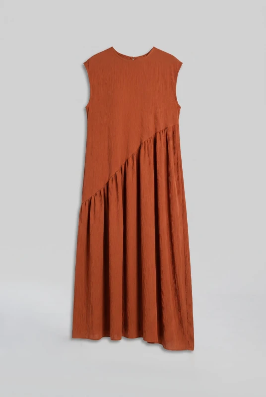 Dress with Diagonal Seam 
