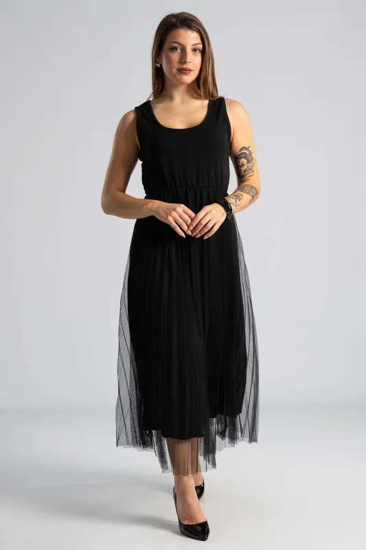 Φόρεμα Με Μπλούζα Λεπτομέρεια Δαντέλα