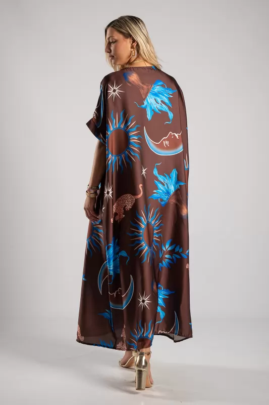 Dress Big Pleated Printed