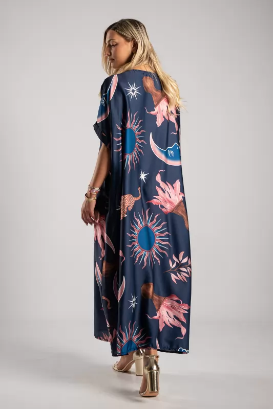 Dress Big Pleated Printed