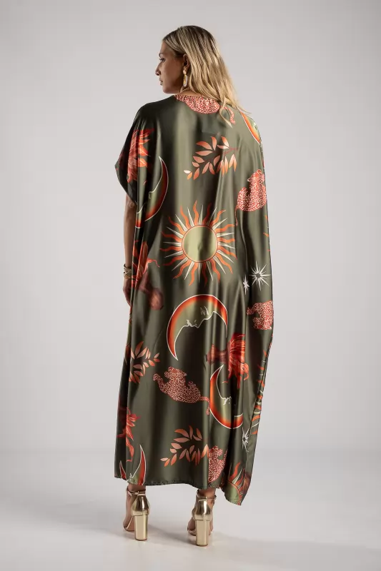 Dress Big Pleated Printed