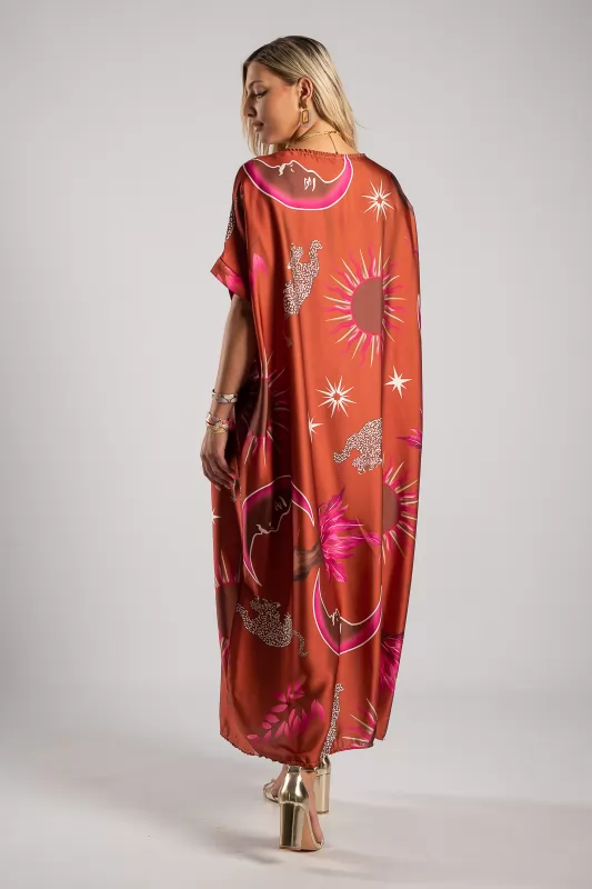 Dress Big Pleated Printed