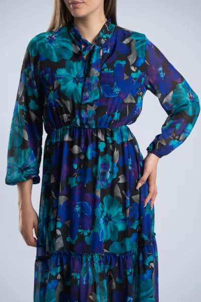 Φόρεμα Melissani Multicolor Μπλε