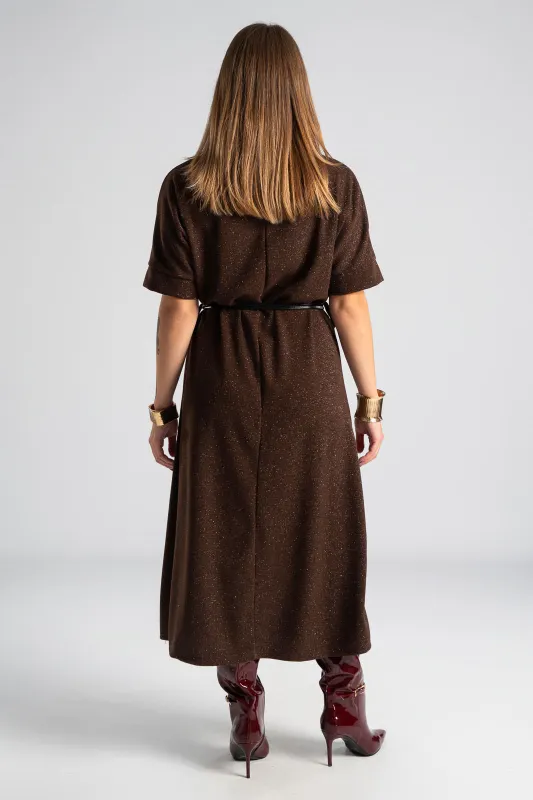 Φόρεμα Μεταλλιζέ Κλωστή