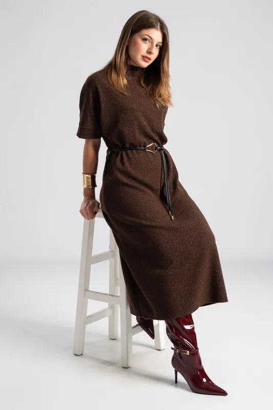 Φόρεμα Μεταλλιζέ Κλωστή