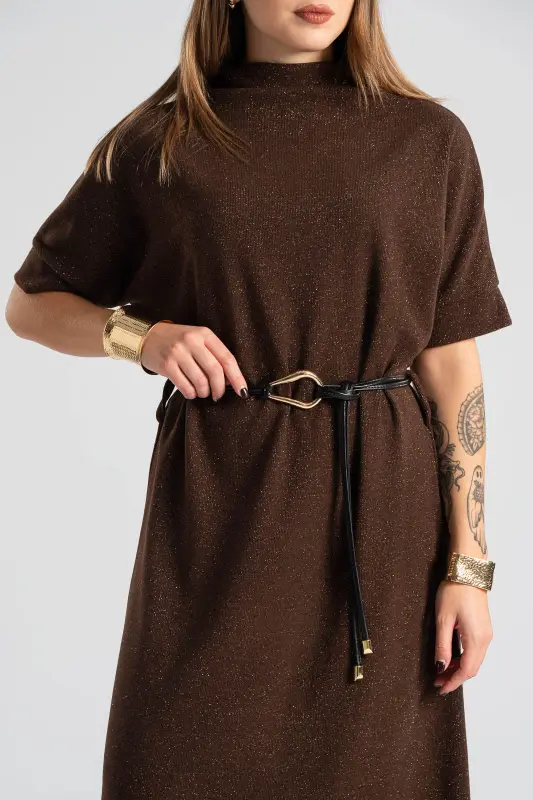 Φόρεμα Μεταλλιζέ Κλωστή