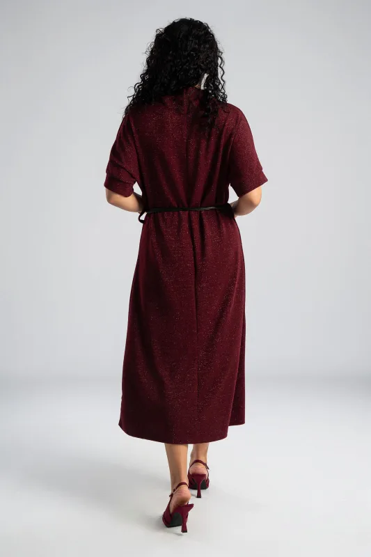 Φόρεμα Μεταλλιζέ Κλωστή