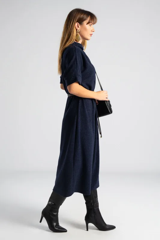 Φόρεμα Μεταλλιζέ Κλωστή