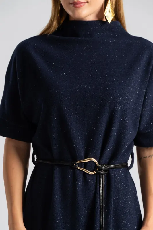 Φόρεμα Μεταλλιζέ Κλωστή