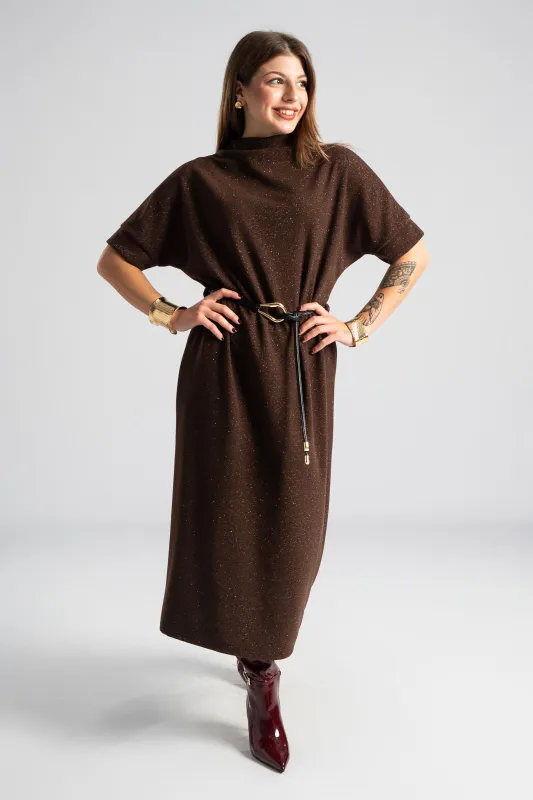 Φόρεμα Μεταλλιζέ Κλωστή