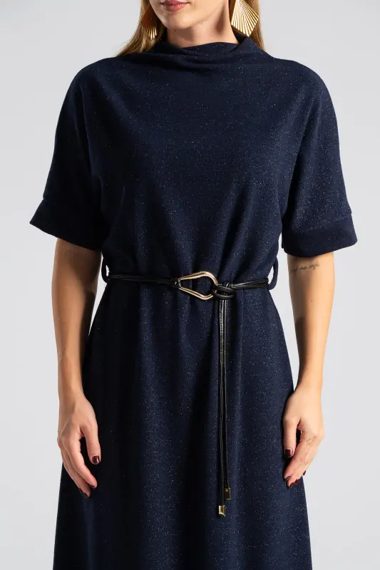 Φόρεμα Μεταλλιζέ Κλωστή