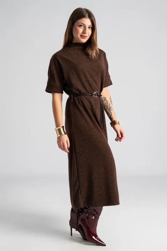 Φόρεμα Μεταλλιζέ Κλωστή