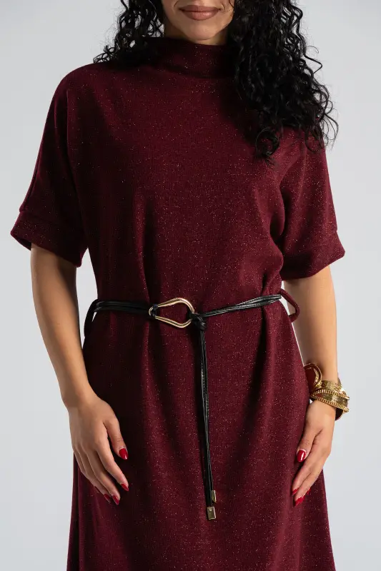 Φόρεμα Μεταλλιζέ Κλωστή